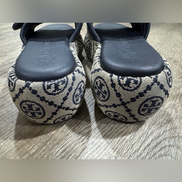 Tory Burch T Monogram Bubble Slip-On Slides Sandals- Blue, Women’s Size 6M - Picture 4 of 11